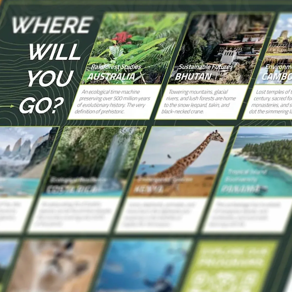 SFS Recruitment Brochure — Recruitment brochures for the School for Field Studies.