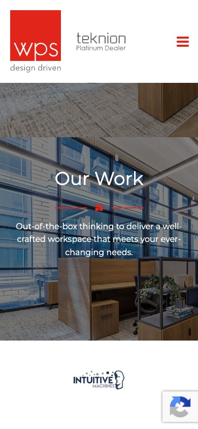 Workplace Solutions website — mobile view, September 2026